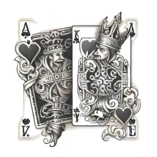 King And Ace Playing Card