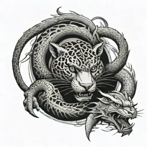 Panther And Dragon Surrounded
