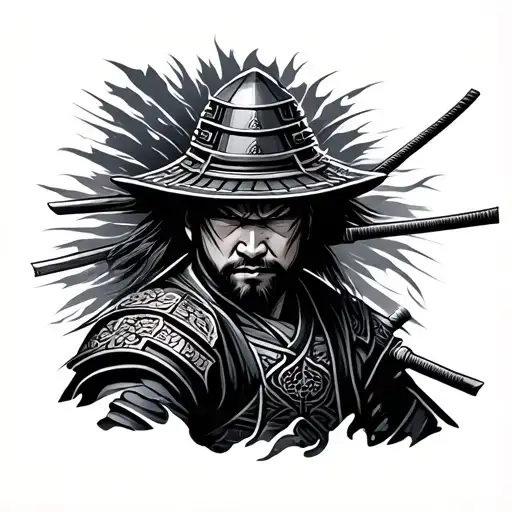 Back Ground For Samurai Tatoo