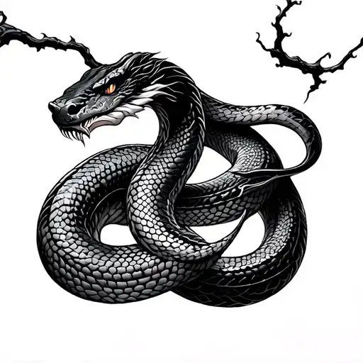 Torii Snake Intertwined