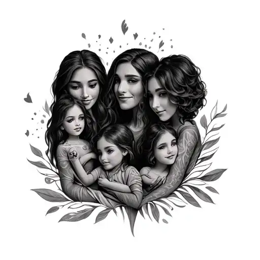 Familly Tattoo Different Each Other