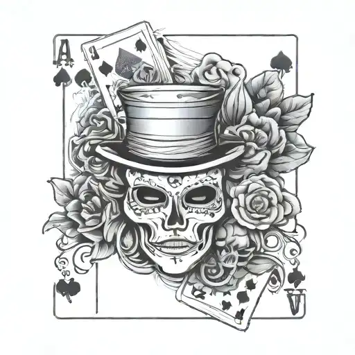 Play Card With Changing Masks