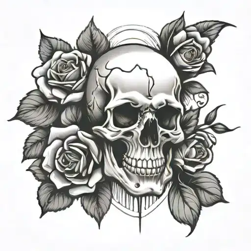 Skull And Roses