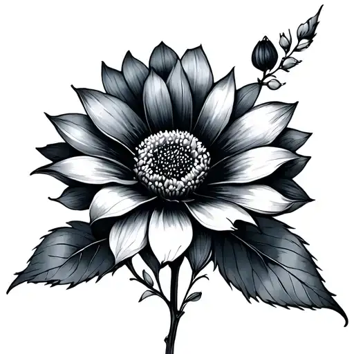 Dark Whimsical Flower