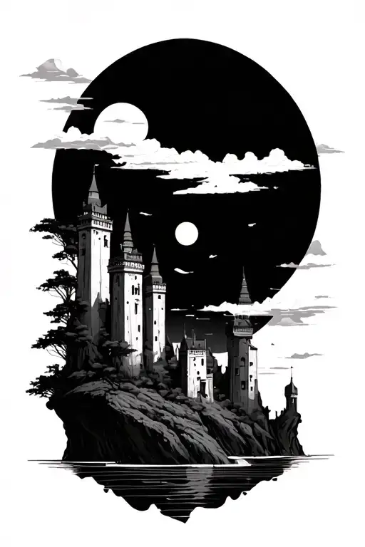 Tall Towers Floating Island Simple