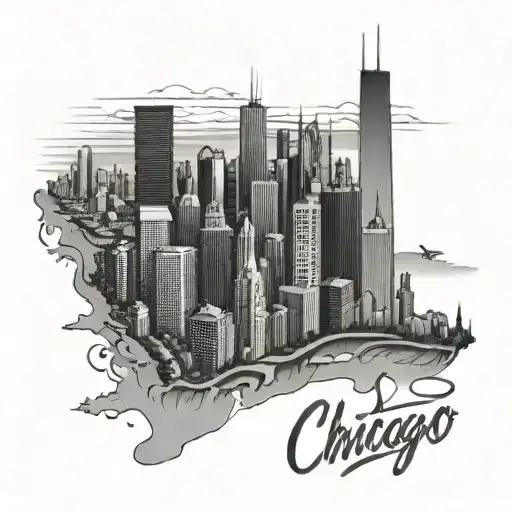 Chicago And Milwaukee Skyline