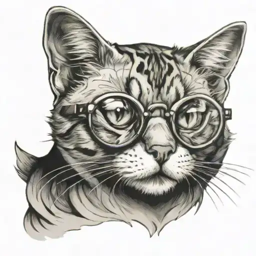 Cat With Glasses