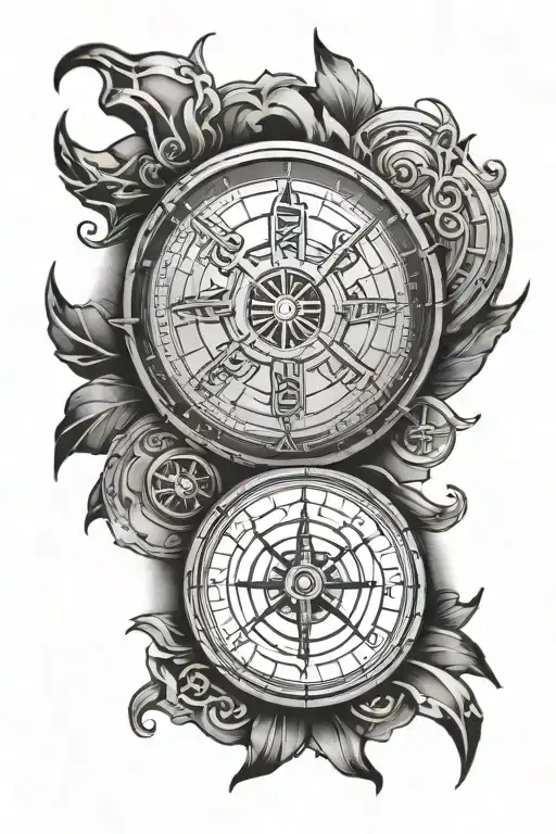 Viking Compass And Rune