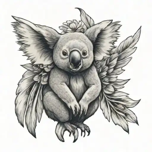 Koala With Angel Wings