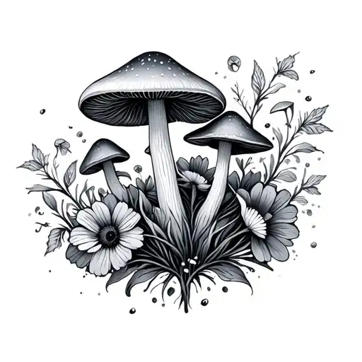 Mushroom Music Flowers