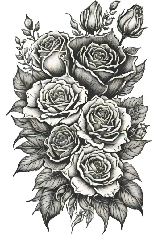 Family Bouquet Fine Line