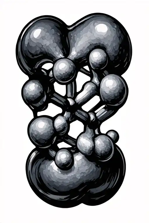 Dopamine Molecule Shaped Like