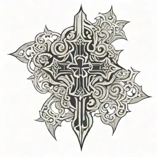 Gothic Tattoo Cross