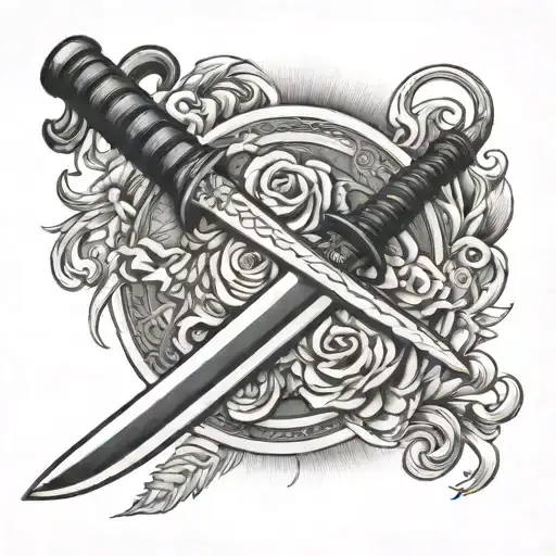 Katana Sword With Blade Handle