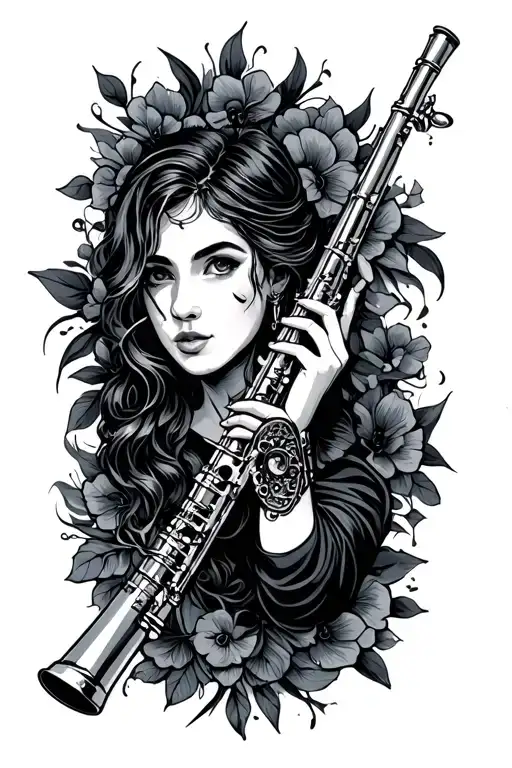 Flute And Music Barline