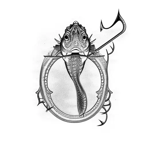 An Intricate Fishing Lure With A Hidden Message Woven Into The Design