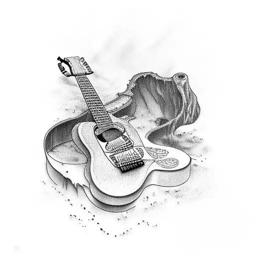 Guitar Constructed From Wilderness And Ocean