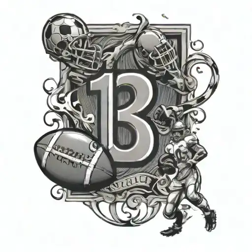 Football 13 Number And Friends