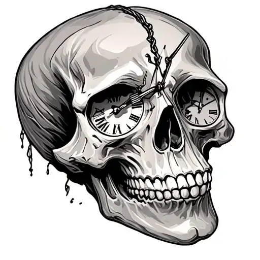 Skull Clock