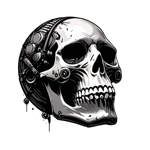 Skull Cyber Sigilism