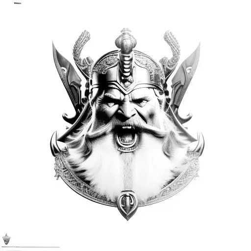 Realism Odin Sat On His Throne Full Body