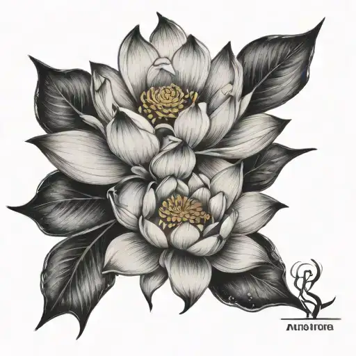 Angkor Watt On A Lotus Flower Bouquet