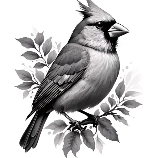 Realistic Cardinal For A Forearm