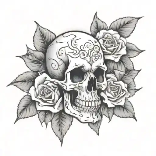 Skull And Roses