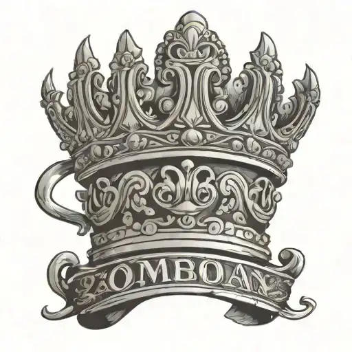 Cambodian King Crown With Khly Name Under It