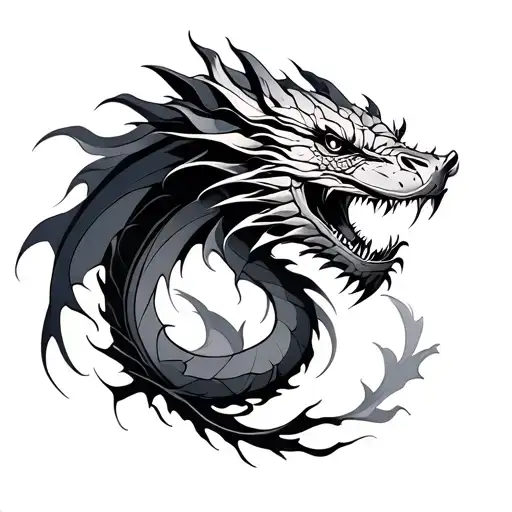 Abstract Dragon Sleeve