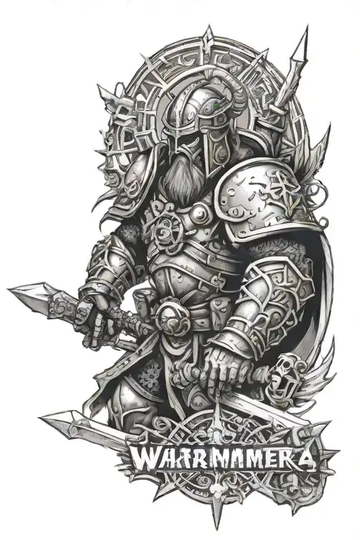 Warhammer 40K Space Vikings With Runic Background