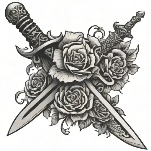 Sword Wrapped In Vibes With Flowers