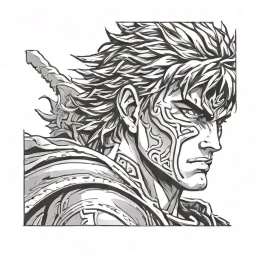 Berserk Guts Portrait Face