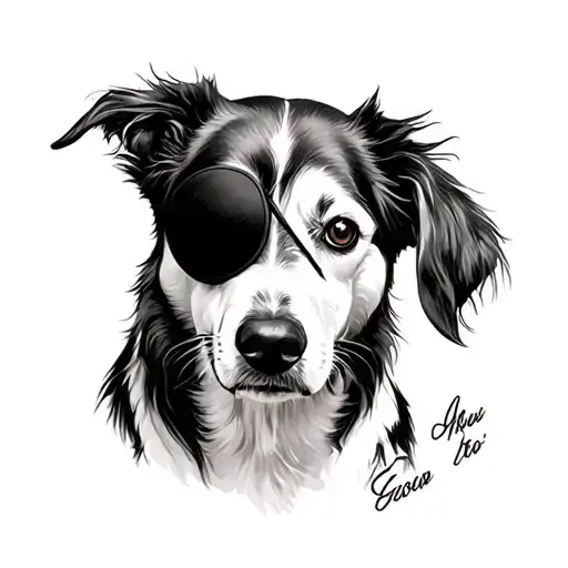 Dog With Eye Patch
