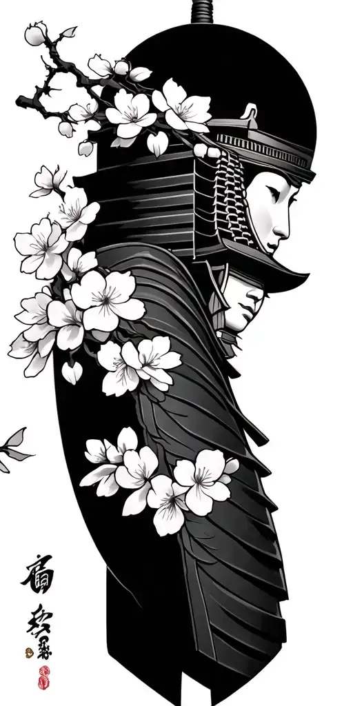 Samurai Pagoda Cherry Blossom