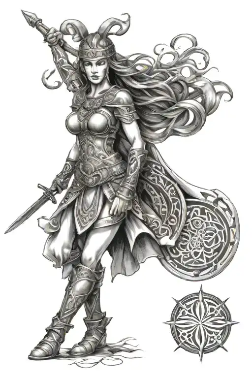 Celtic Warrior Woman