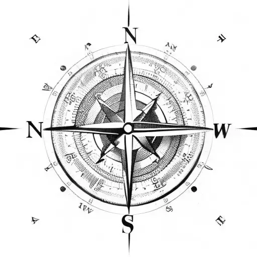Nautical Compass Map Norway Navigation Tools