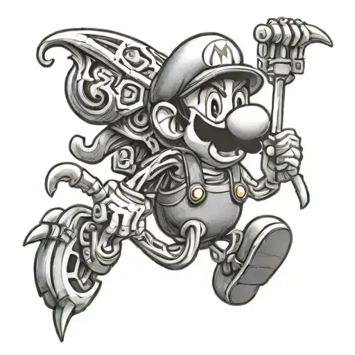 Skeleton Mario