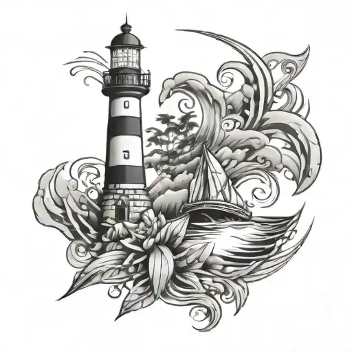 Lighthouse And Tribal