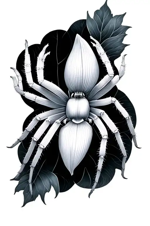 Lily Spider In Minimalism