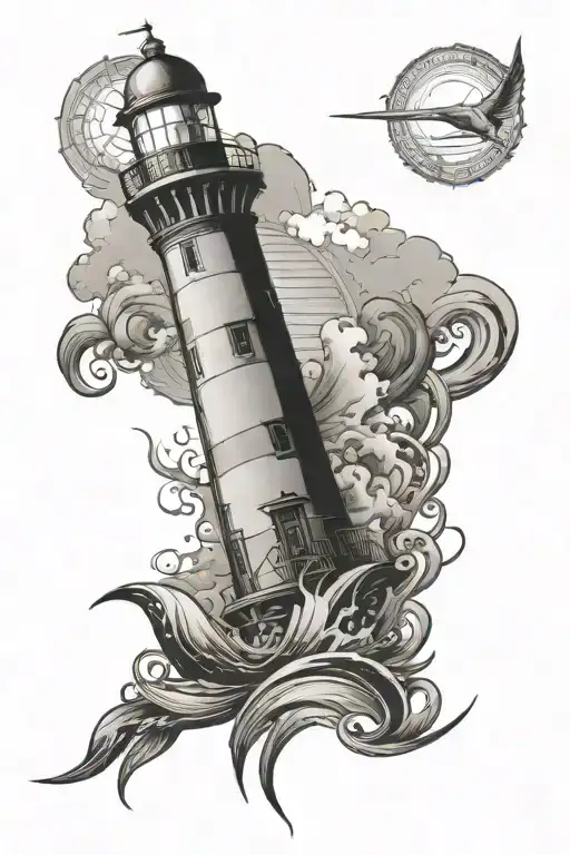 Lighthouse And Tribal