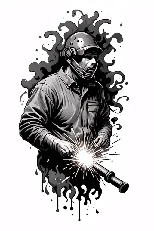 Welding Torch Black Smoke