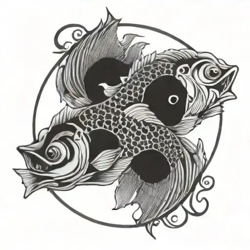 Fish Make Ying Yang Symbol