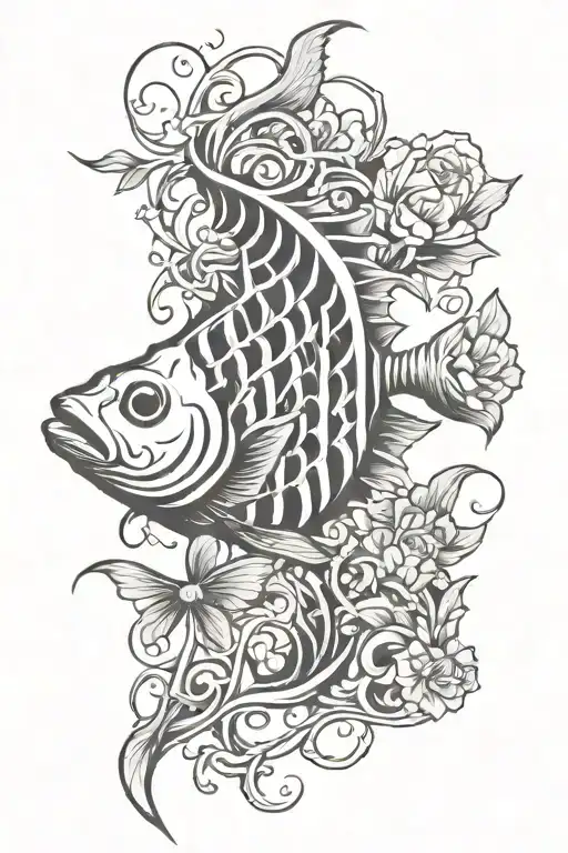 Ribcage With Fish