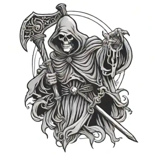 Grim Reaper With Axe