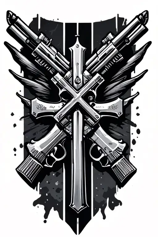 Firearm Warp With Cross