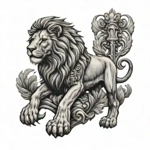 Stoicism Scales Lion