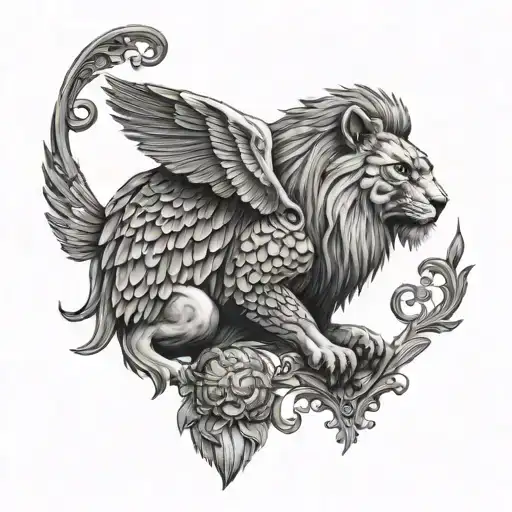 Stoicism Scales Lion Owl