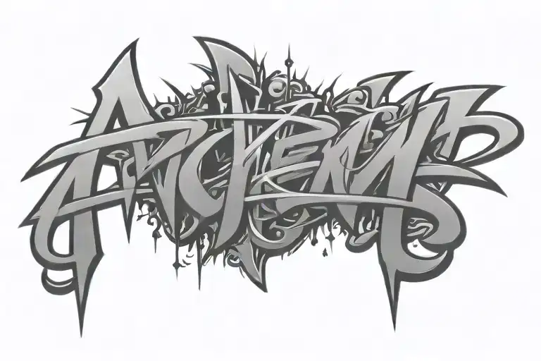 The Word Fxckem In Graffiti Font The Letters
