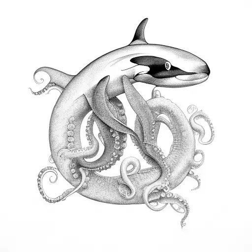 Orca And Octopus